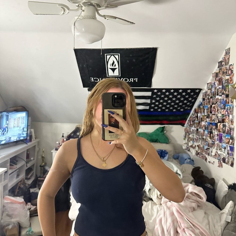 Navy Blue Tank Top